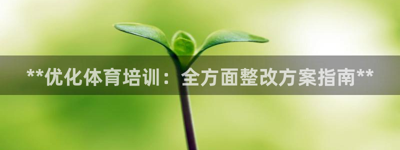耀世平台佳 5O6917 耀世：**优化体育培训：全