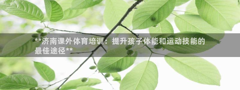 耀世平台地址：**济南课外体育培训：提升孩子体能和运