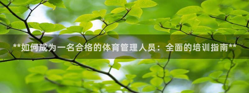 耀世集团是干嘛的企业啊：**如何成为一名合格的体育管