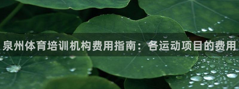 耀世娱乐在线登录官网入口网址：泉州体育培训机构费用指