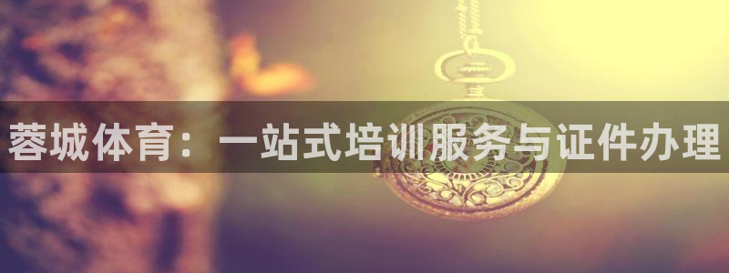 耀世平台嗯 5o69I7：蓉城体育：一站式培训服务与