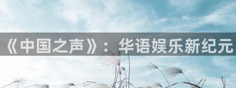 熊猫电影免费观看：《中国之声》：华语娱乐新纪元